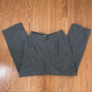 Vintage 70s Pendleton Pleated Gray Wool Trousers